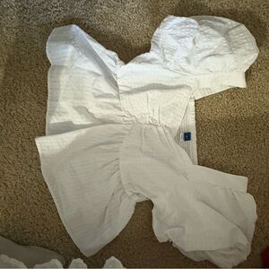 Old Navy White Puff Sleeve Top